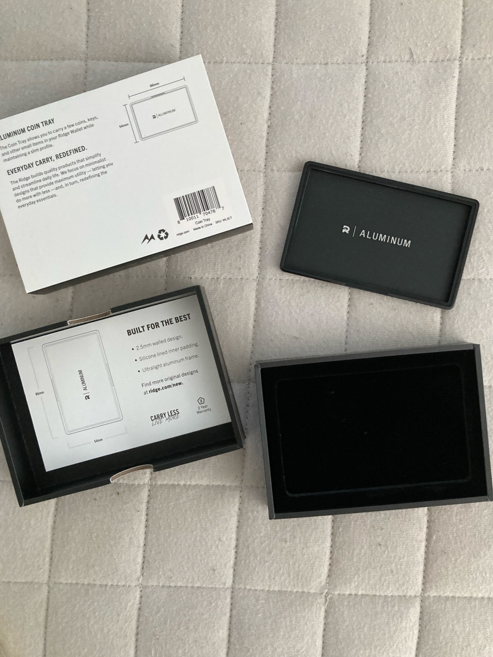 The Ridge Aluminum Coin Tray - Black - Picture 5 of 5